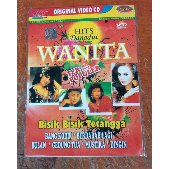 Kaset Vcd Original lagu hits Dangdut wanita terpopuler