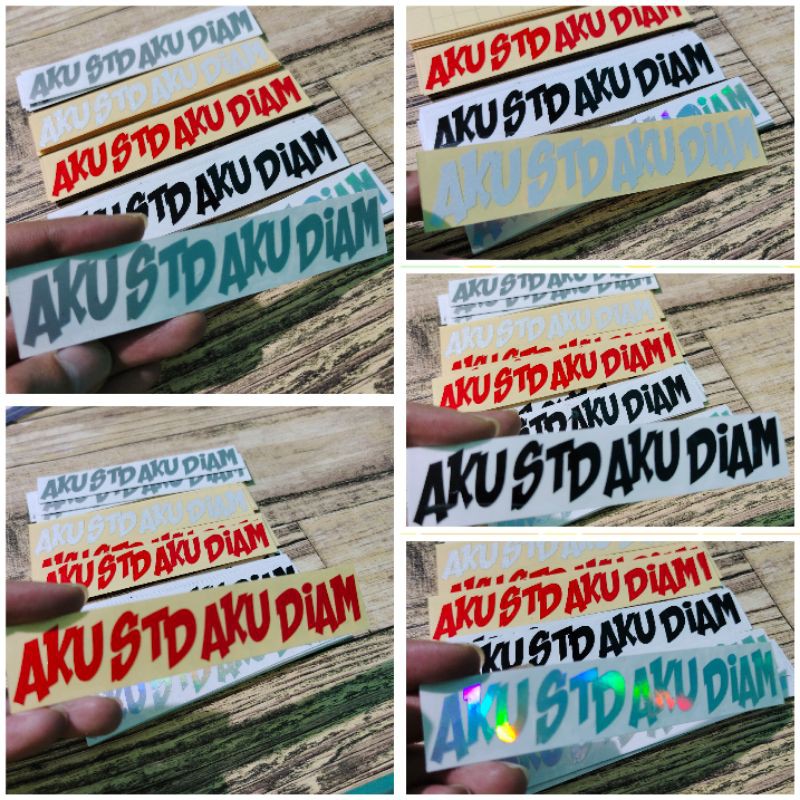 STICKER AKU STD AKU DIAM CUTTING