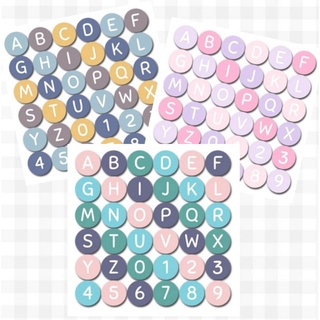 Jual Sticker alphabet huruf ombre aesthetic tumblr deco Indonesia