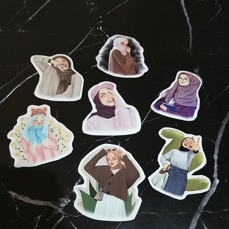 

Sticker Aesthetic Hijabers 04