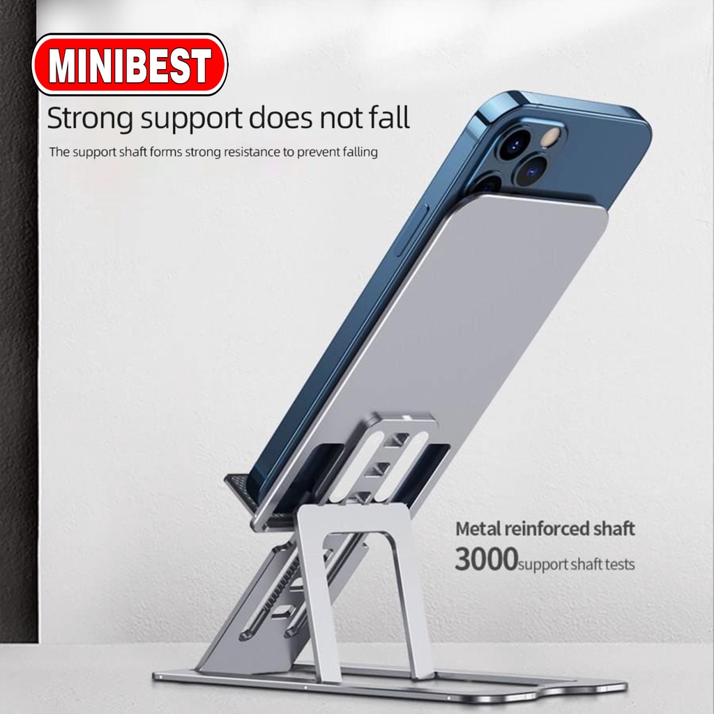 [BEST SELLER] Stand Holder H2 Slender Slim Folding Metal Desktop Stand Phone tablet Holder