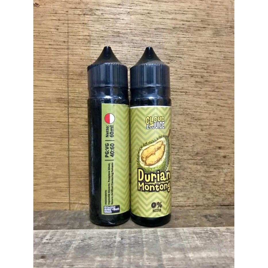 Durian Montong Cloud Ejuice 60ml 0mg Liquid Vape Pita Cukai Duren