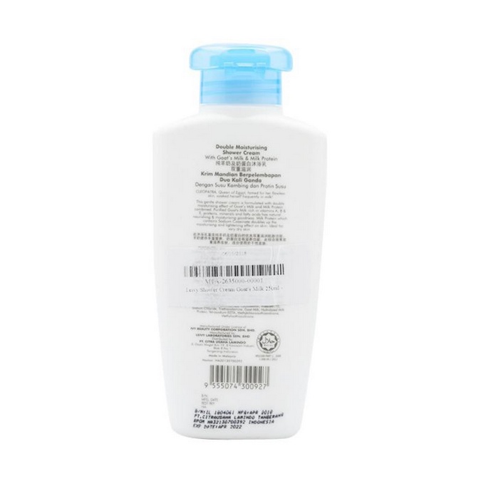 (INEED) Leivy Shower Cream Goats Milk - 250ml BOTOL