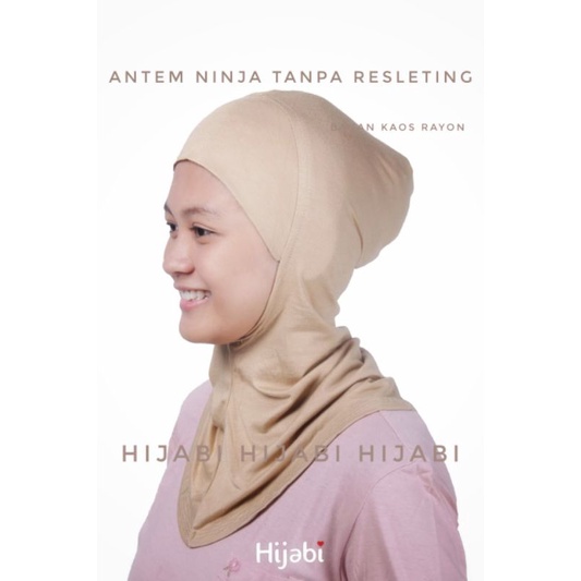 Inner Hijab Antem Ninja Yuro Tanpa Resleting Bahan Kaos Rayon Premium Bisa Untuk Hijab Renang