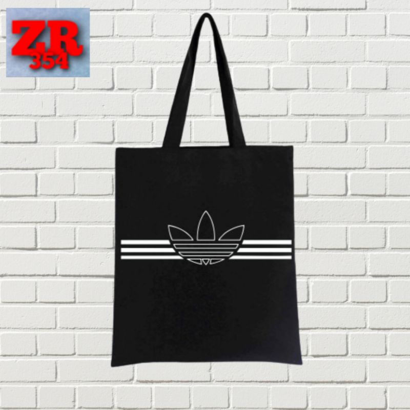 tote bag ADIDAS BRAND / tote bag resleting / tote bag pria / tote bag wanita / tas tote bag DISTRO /