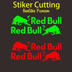 stiker cutting motor helm redbull logo termurah bisa COD harga 1pcs keren variasi racing