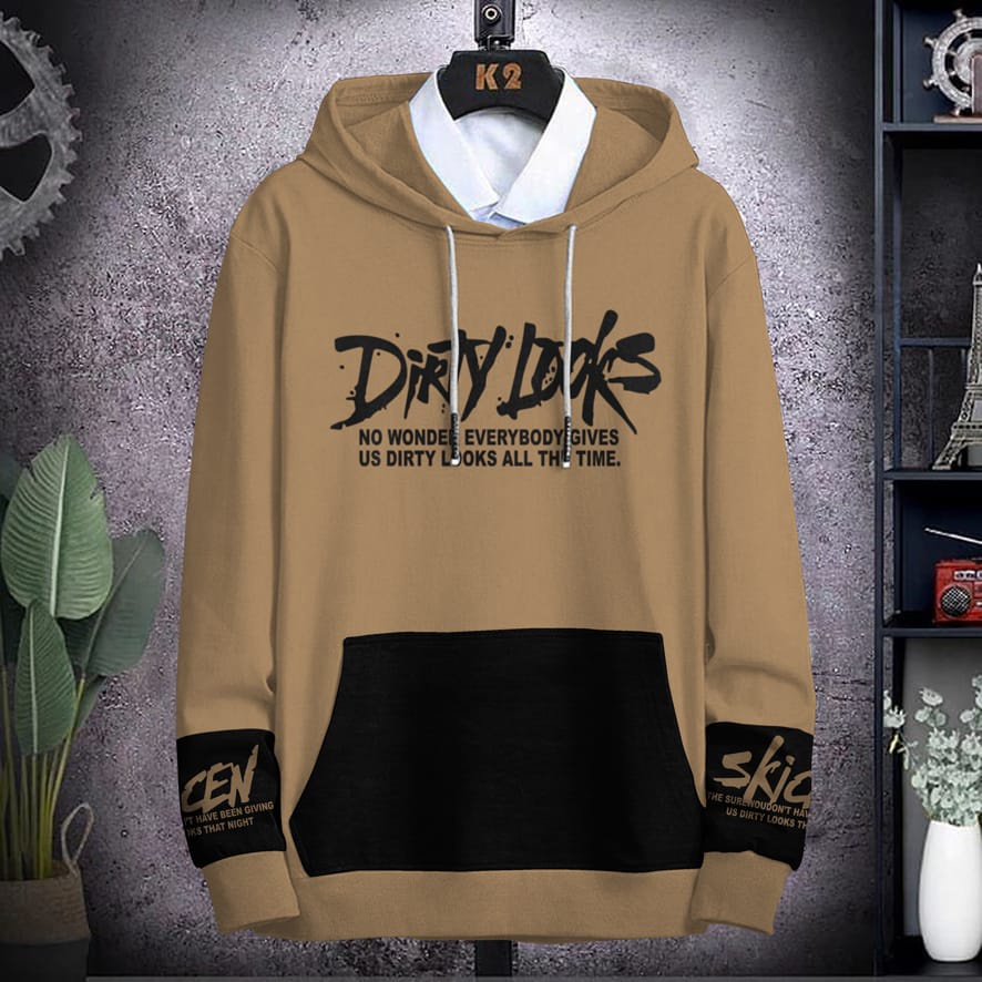 Hoodie Pria / Hodie Pria / Jaket Pria / Sweater Hoodie DIRTY LOOKS Bahan Fleece UK L-XL