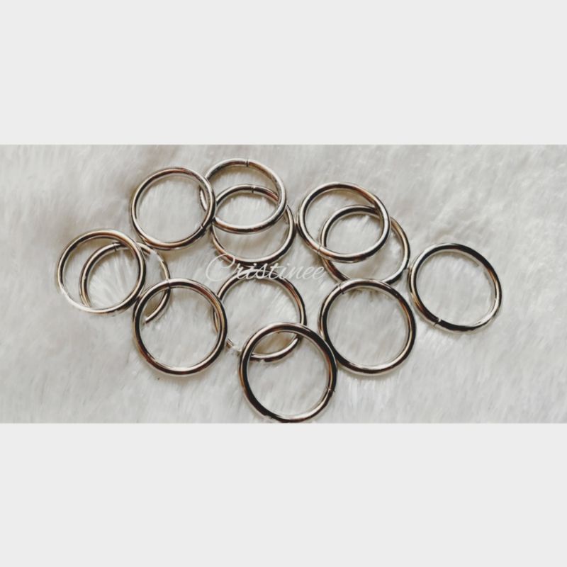 12pcs ring bulat 2cm tipis