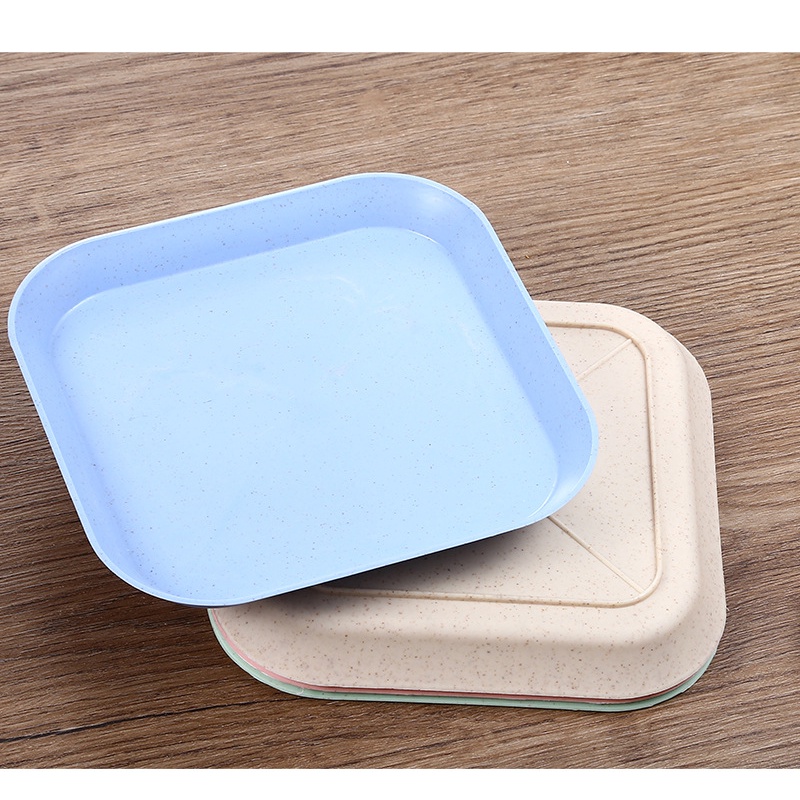 Piring Plastik Jerami Gandum / Wheat Straw Plastic Plate PR0256