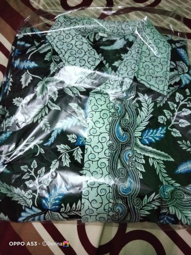 Bswart Batik Ar Kenongo Hem Pendek Padi Pekalongan M L Xl Batik Pria Murah Modern Batik Ar