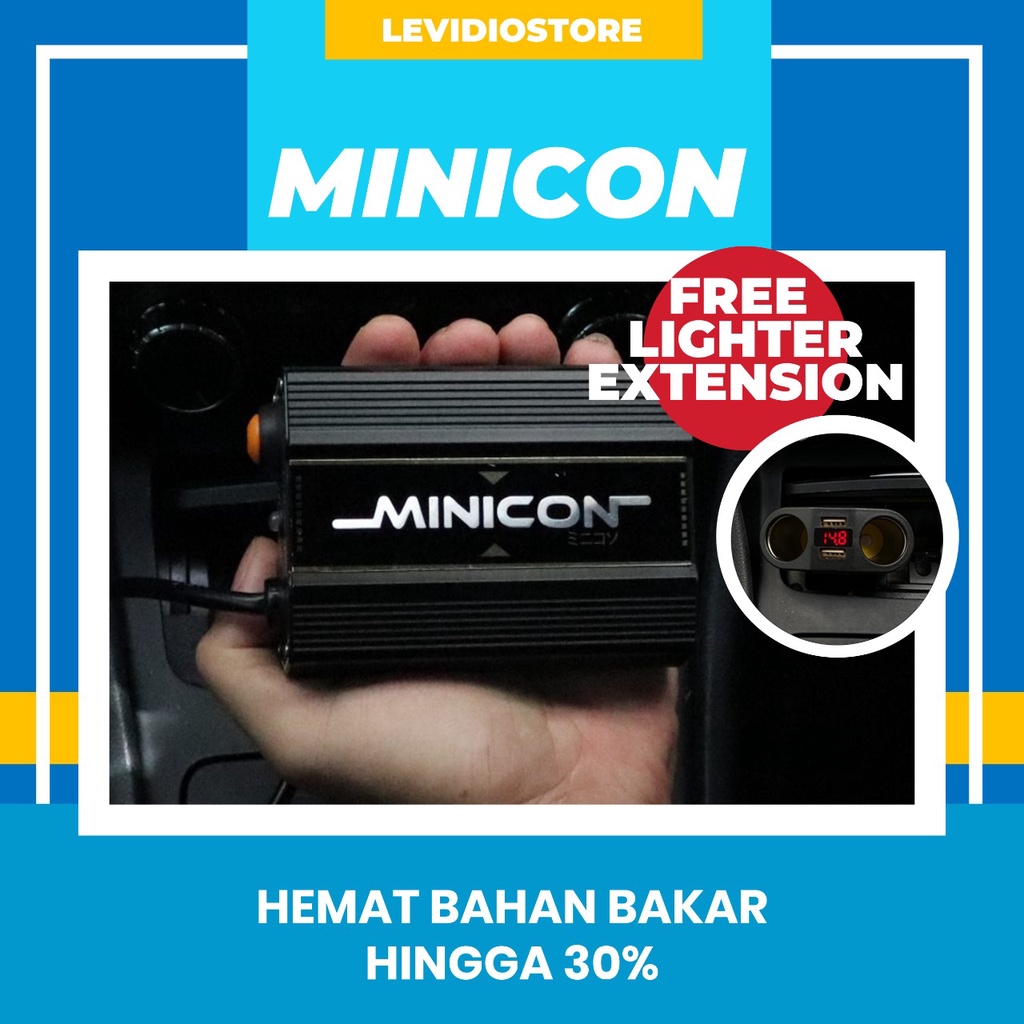 MINICON VOLTAGE VOLT STABILIZER AKI ACCU PENGHEMAT BAHAN BAKAR MOBIL ASLI ORIGINAL GARANSI 10 TAHUN