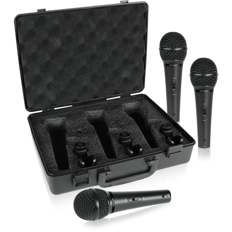 Behringer XM1800 S - XM1800S - XM 1800 S Dynamic Microphone 3-Pack