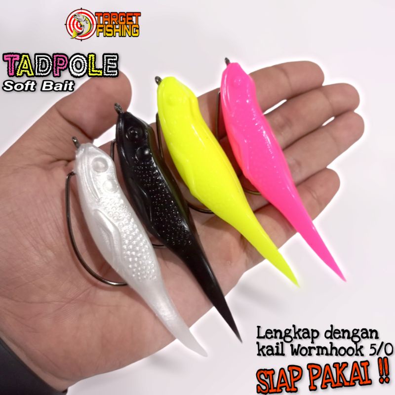 Soft Lure Berudu Skipping 12gram Tadpole - Umpan Casting Toman / Gabus