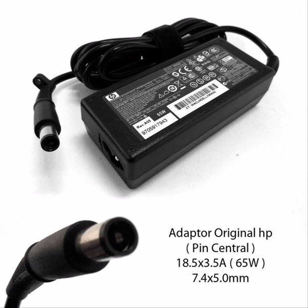 [ Original ] Charger HP Compaq Presario CQ40 CQ41 CQ42 CQ43 CQ35 CQ20 18.5V 3.5A Free Kabel Power