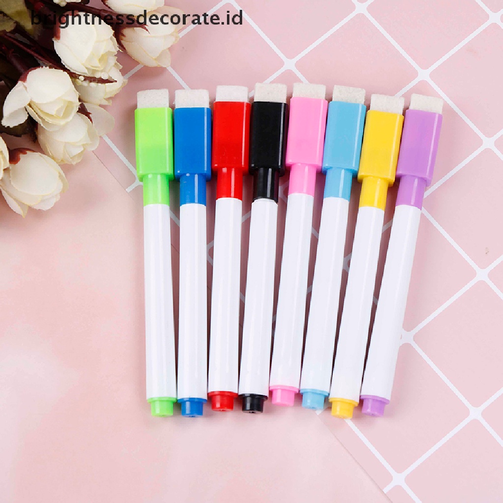 10pcs Spidol Papan Tulis Magnetik 8 Warna