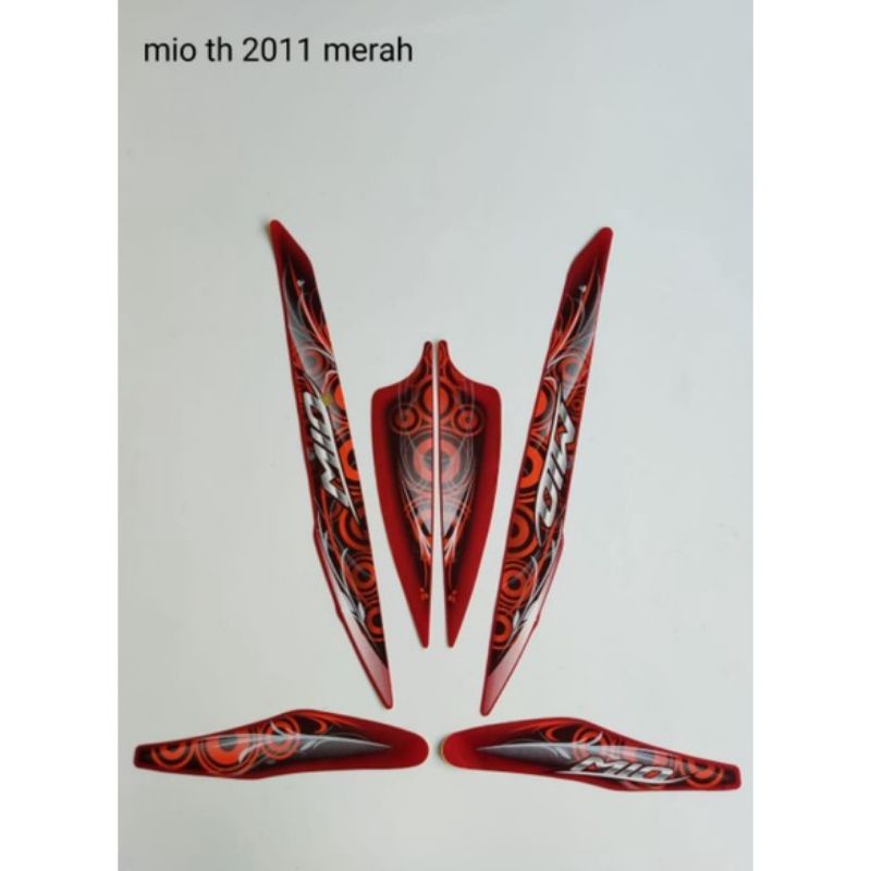 STRIPING MIO SPORTY 2011 MERAH