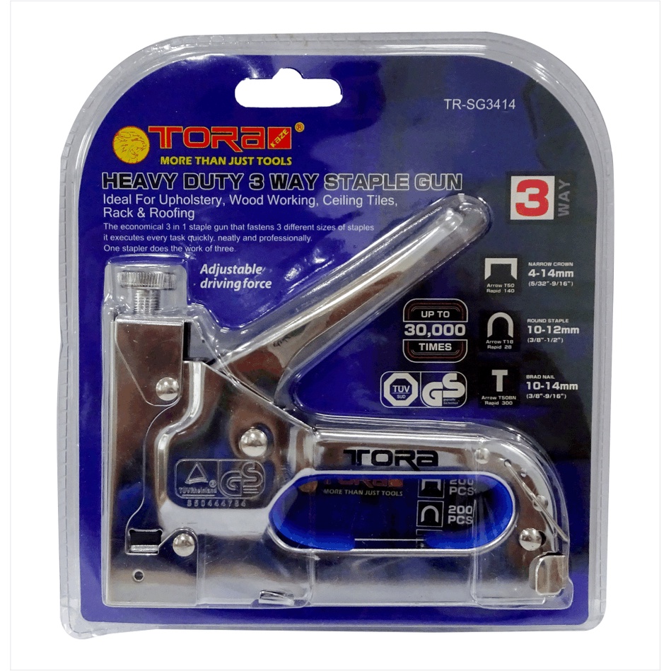

TORA STAPLE GUN 3 WAYS - STAPLES GUN 3 IN 1 SG 3414