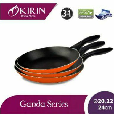 KIRIN GANDA SET 3 IN 1 FRYPAN 20 + 22 + 24 cm