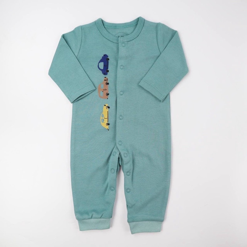 BABY K2 - Sleepsuit Buka Kaki isi 3 pcs Motif Car