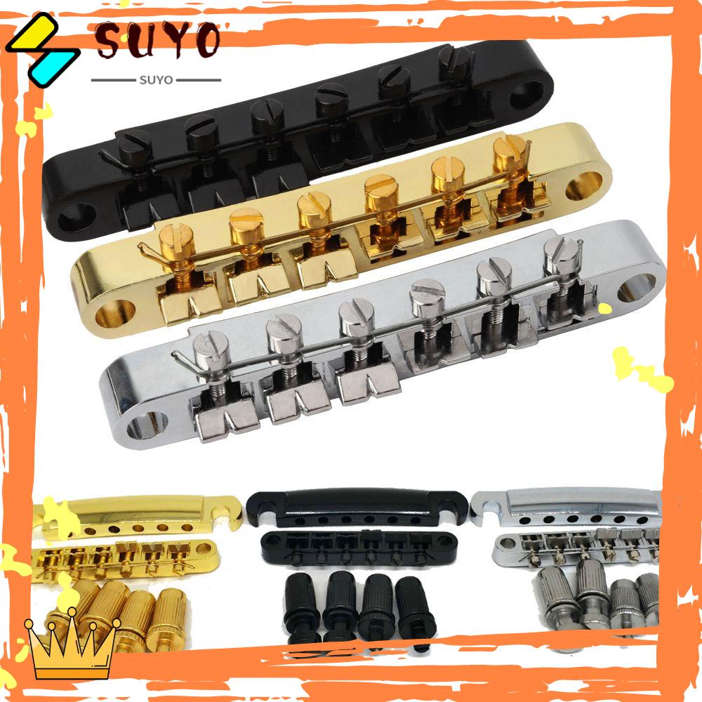 Suyo Tune-O-matic Bridge Pengganti Klip Penahan Tailpiece Gitar