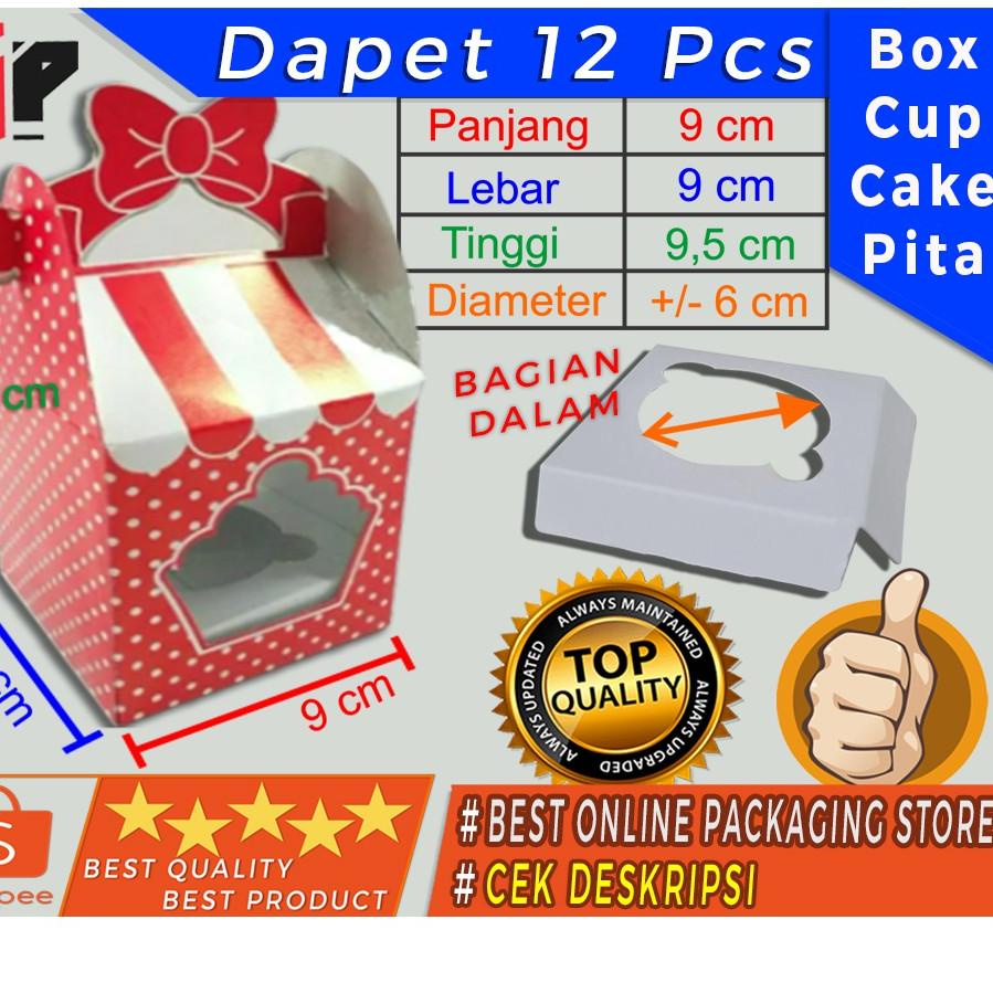 

Special - DUS PITA / BOX PITA / DUS CUPCAKE PITA MERAH TERisi 12bh ~