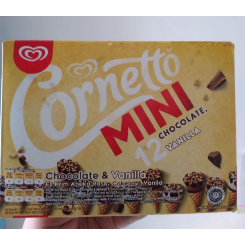 

CORNETTO MINI DISC CHOCOLATE VANILA Isi 12