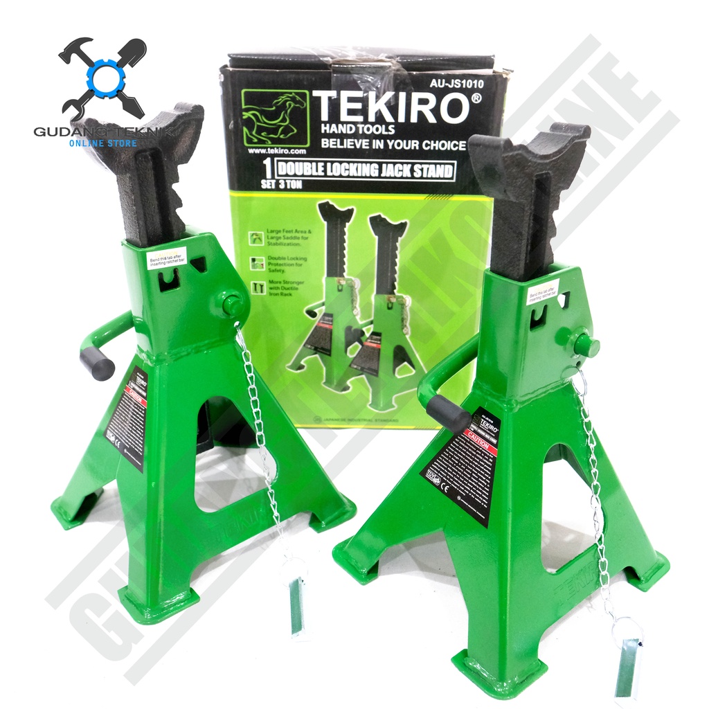 Jack Stand 3 Ton Set 2pcs TEKIRO / Tahanan Dongkrak 3 Ton TEKIRO