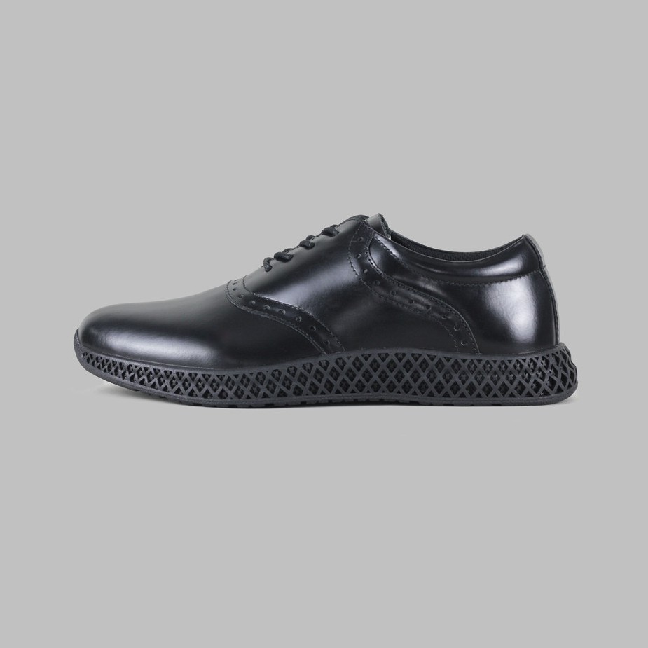 ARTAP Footwear - Sepatu Sneakers Pria Kulit Asli - Kluet PU Full Black