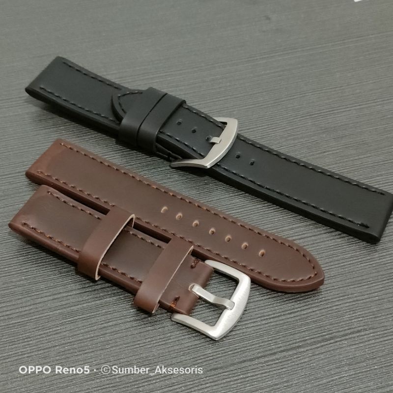 Watch Strap Tali Jam Tangan Kulit Untuk semua merek jam tangan Tali Zamora 20,22,24,26 mm hitam coklat