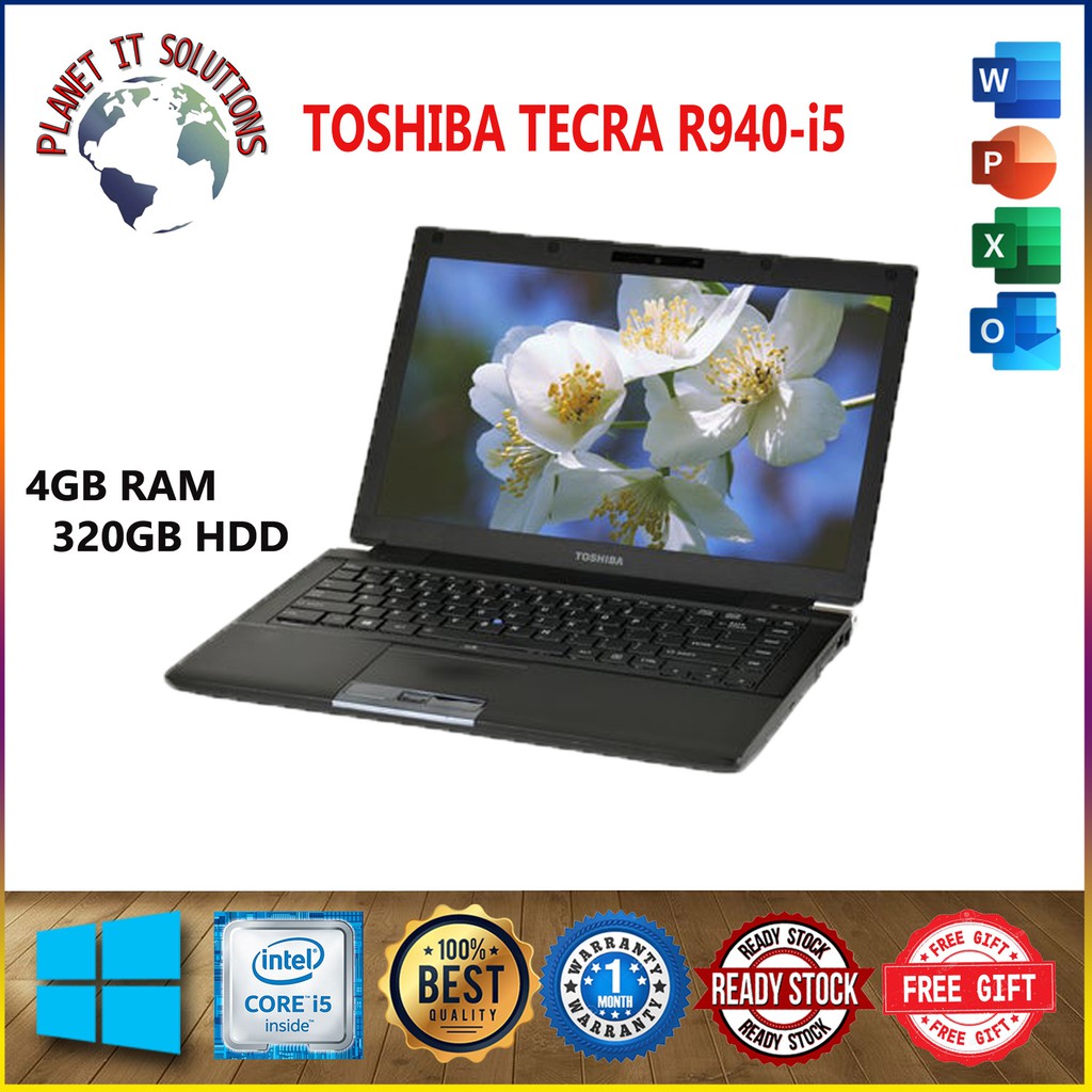 TOSHIBA TECRA R940 INTEL CORE-i5-3RD 4GB RAM - 320GB HDD