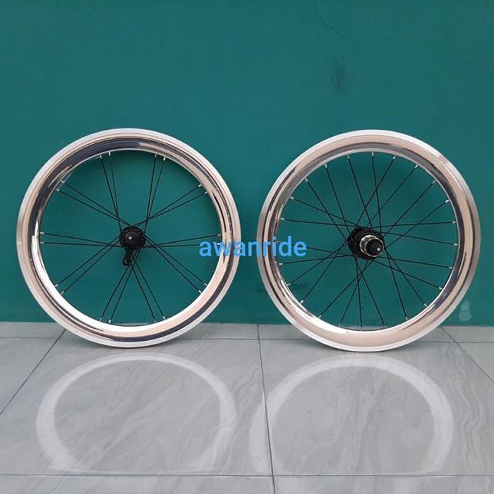 VELG RIM RIMS DECAF SILVEROCK 22 INCH 451 SEPEDA LIPAT MINI ALEX MOULTON MINI MINION UNITED POLYGON