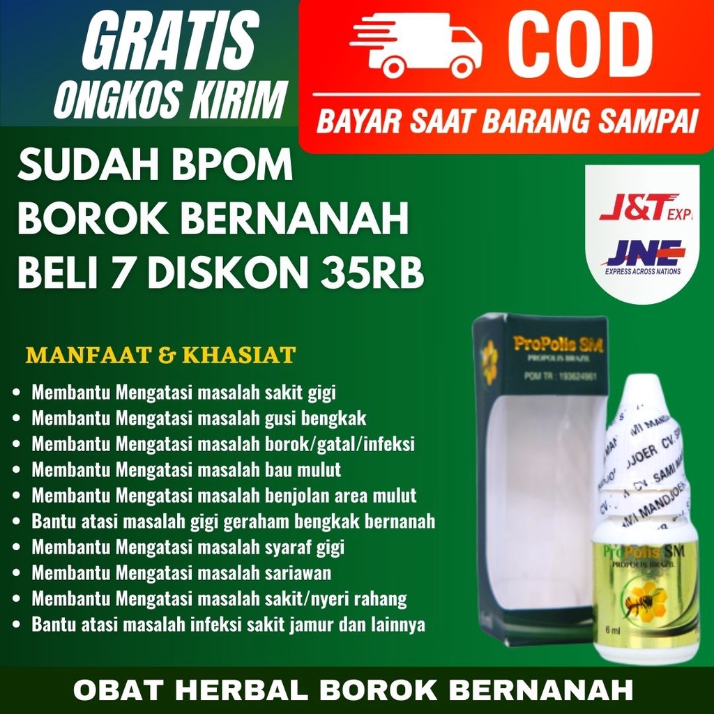 Obat Borok Bernanah Borok Bernanah Dikepala Borok Bernanah Ditangan Borok Bernanah Dikaki Propolis S