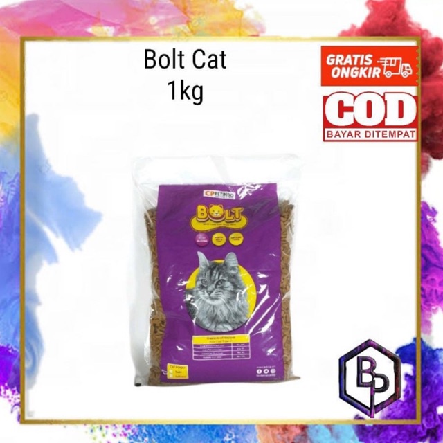 MAKANAN KUCING BOLT - CAT FOOD BOLT TUNA 1KG - MAKANAN KUCING 1KG