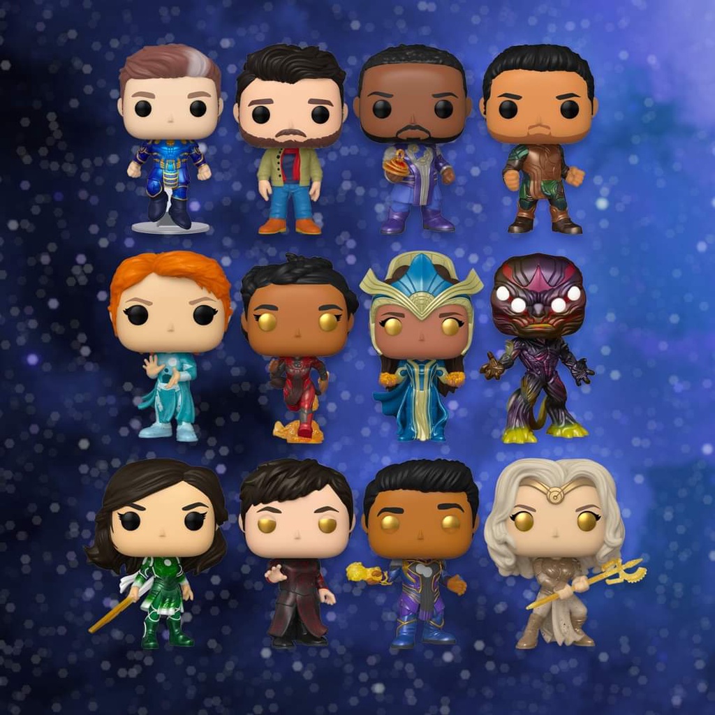 READY ORIGINAL Funko POP! Eternals Marvel Movie 2021 Thena Sprite Sersi Ikaris Kingo Gilgamesh Druig