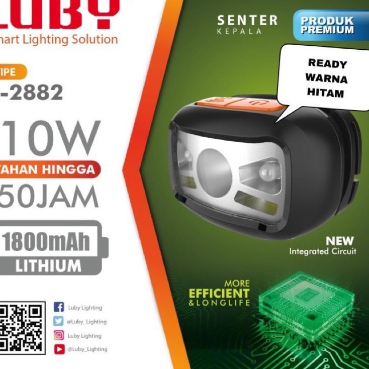 ֍ Senter Kepala Luby 2882 / L2882 / L-2882 ♣