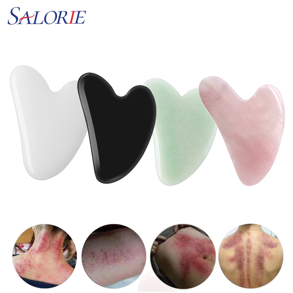 Salorie Alat Pijat Gua Sha Profesional Untuk Mata / Leher / Tubuh