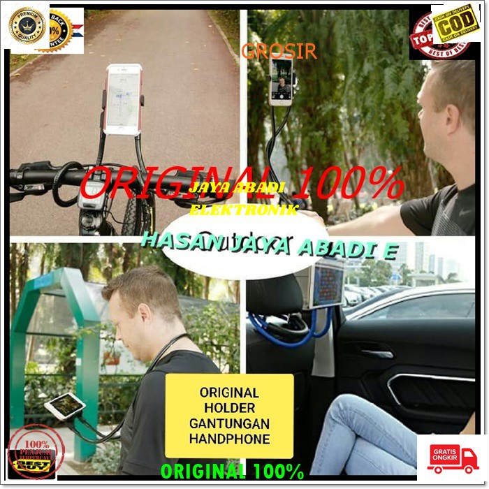 J155 LAZY NECK HOLDER LAZYNECK LAZYPOD PEGSNGAN GANTUNGAN MOBILE HP TONGSIS TONGKAT PENJEPIT JEPITAN HANDPHONE SANGAT FLEKSIBLE PEGANGAN TONGSIS NARSIS GANTUNGAN MOBILE GPS PENJEPIT UNIVERSAL MAX 6.5 INCI HARGA TERJANGKAU