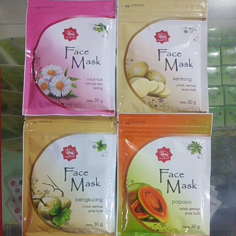 Viva masker bubuk / masker bengkuang/masker kentang/masker pepaya/masker kulit kering