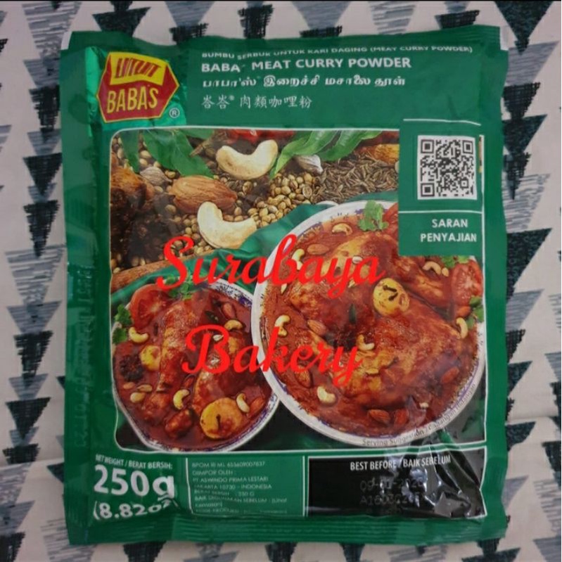 

Babas Meat Curry Powder./Bumbu Kari Daging 250Gr exp 19/10/25