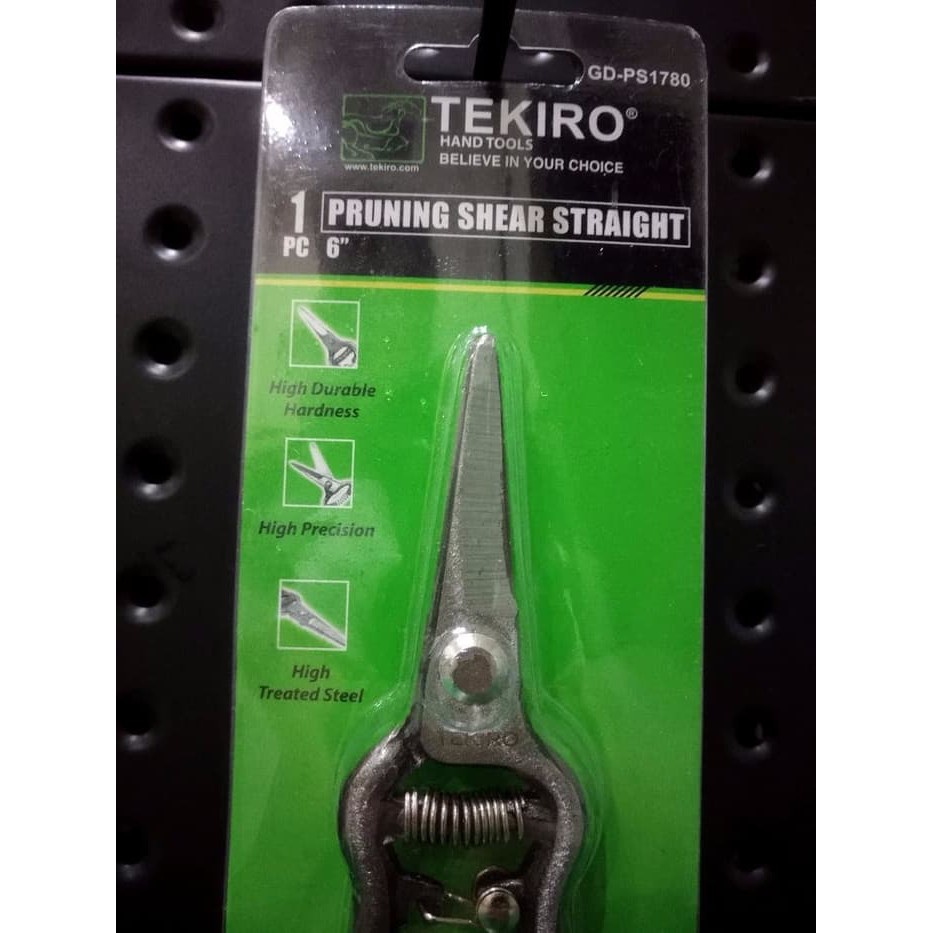 TEKIRO gunting dahan lurus 6&quot; TEKIRO PRUNING SHEAR STRAIGHT 6 inch GD-PS1780