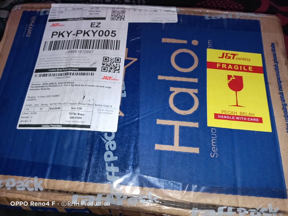 Bathe Project Kepala Shower Mandi Bentuk Kotak 8 Inch