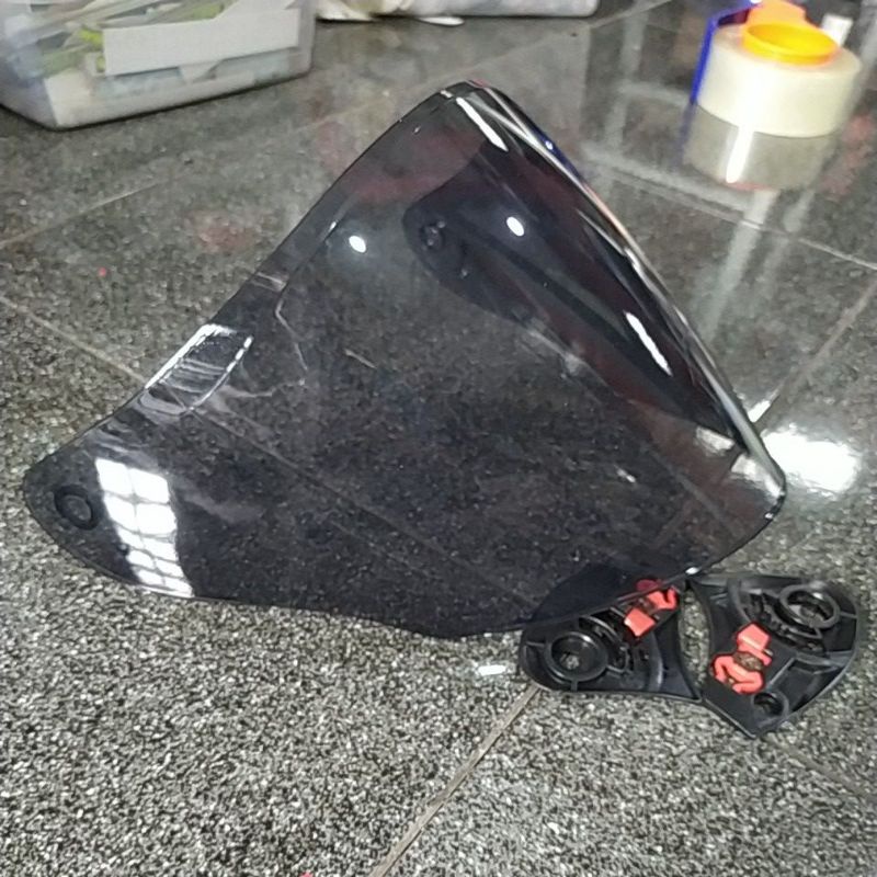 visor helm njs kairoz visor njs kairoz kaca helm njs kairoz-Smoke