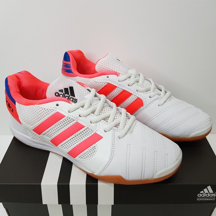 Sepatu Futsal Adidas Top Sala IN White Signal Coral TERMURAH 