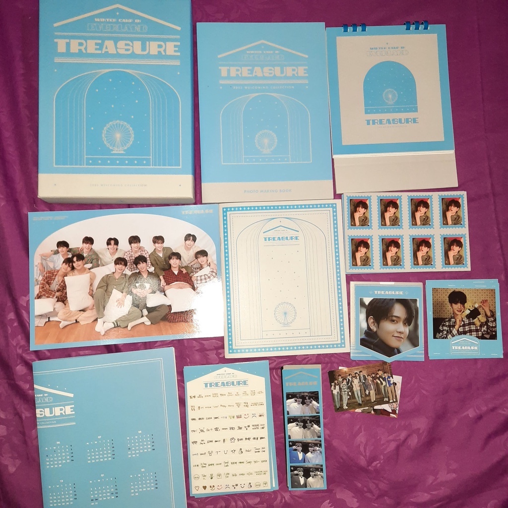 [SHARING] TREASURE WELCOMING COLLECTION 2022 - Photobook / Box / Desk Calendar / Photocard / Folded 