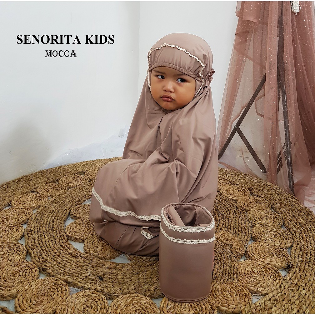 Mukena Anak Baby Bayi Batita Balita 1 2 3 4 5 Tahun Senorita / Mukena Bayi / Mukena Balita / Terbaru-MOCCA