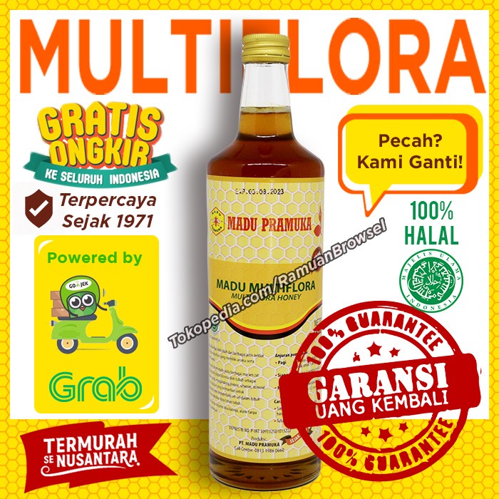 

d201nhd Madu Pramuka Alami (Madu Multiflora) 650Ml Ds201Fs