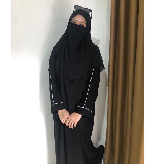 (LANGSUNG ATC..) Abaya Hitam Gamis Gamis Busui Gamis Arab Terbaru Gamis Abaya Gamis Turkey MECCA