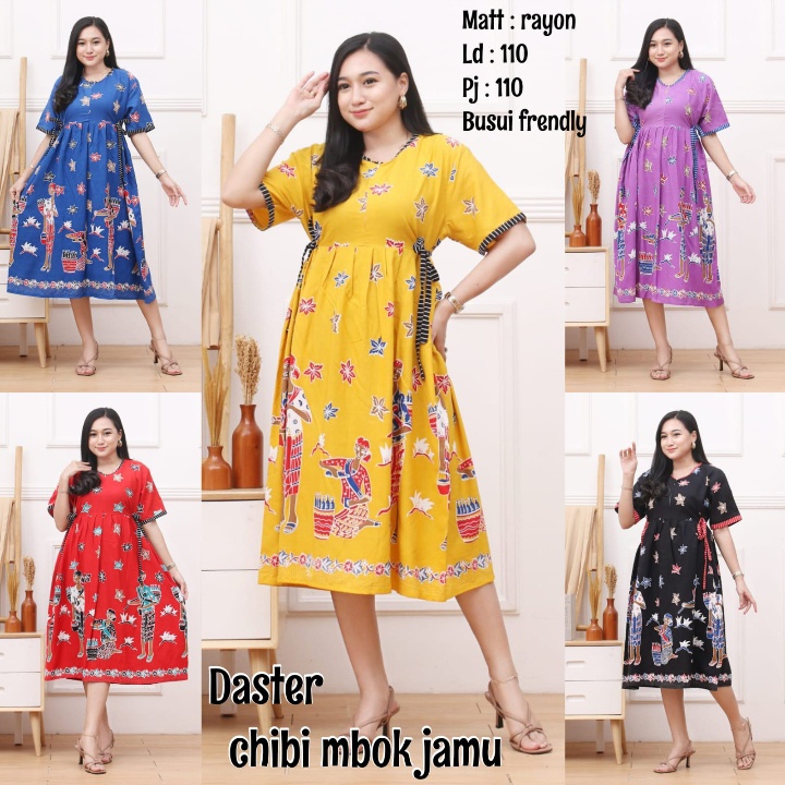 Daster Lowo Tejo Mbok Jamu Rayon Super-Daster Kekinian