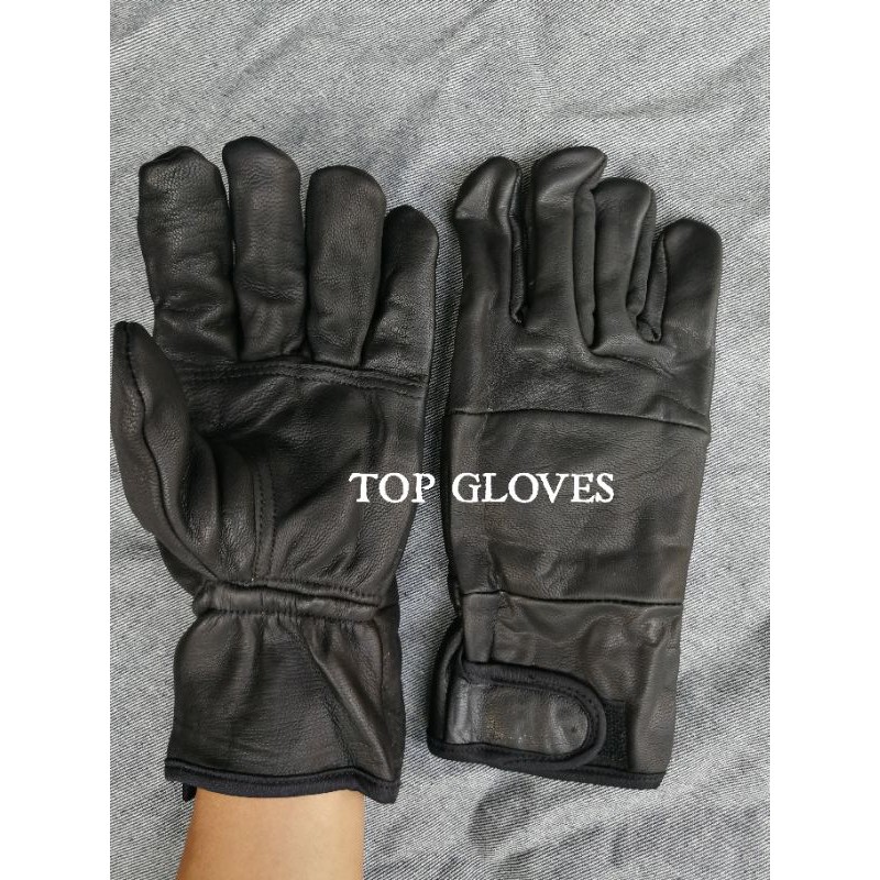 Sarung Tangan Las Argon Tebal Velcro -Tig Welding Gloves 10 inch Hitam