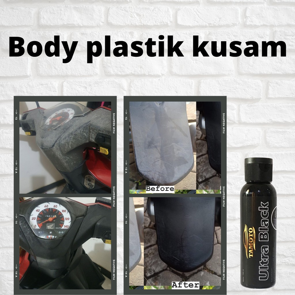 [PAKET GLASS + BLACK] Pembersih / penghilang jamur kaca &amp; penghitam body motor kusam back to black